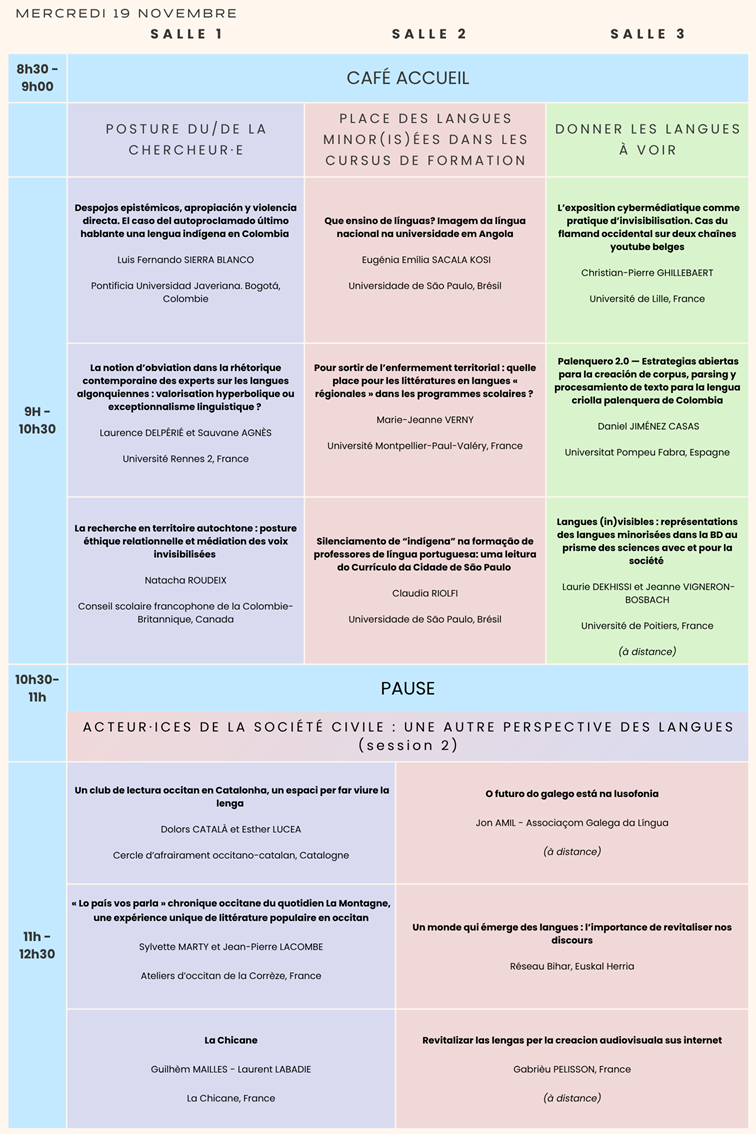 mercredi 19 novembre - 1